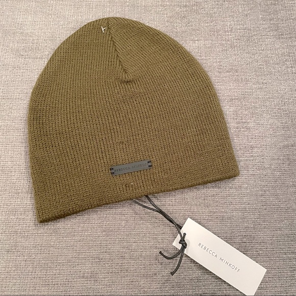 Rebecca Minkoff Star Beanie (Olive) - Picture 2 of 5